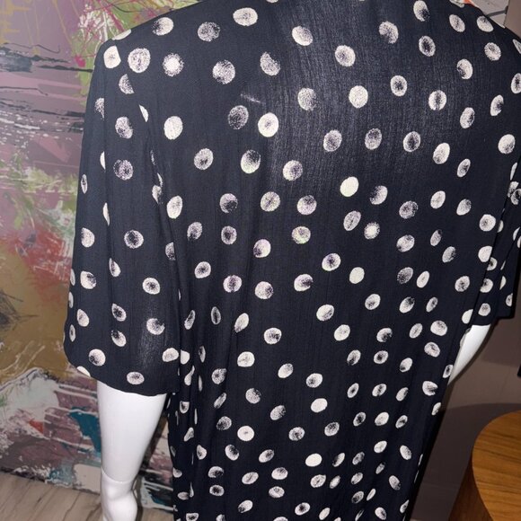 Vintage B.B. Studio Polka Dot Short Sleeve Blazer 7/8 - Picture 3 of 6